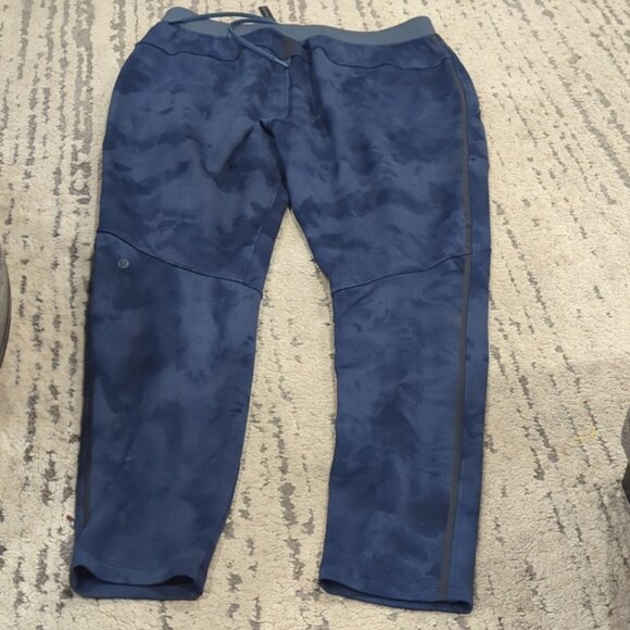 LULULEMON Textured Tech Pants In Diamond Dye Iron Blue - Picture 8 of 11